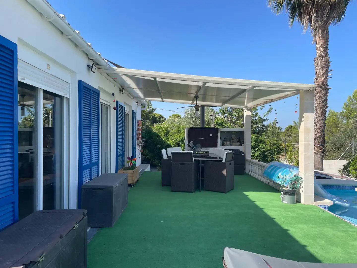 Terrassa de Finca rústica en venda en Peñíscola / Peníscola amb Calefacció, Jardí privat i Terrassa