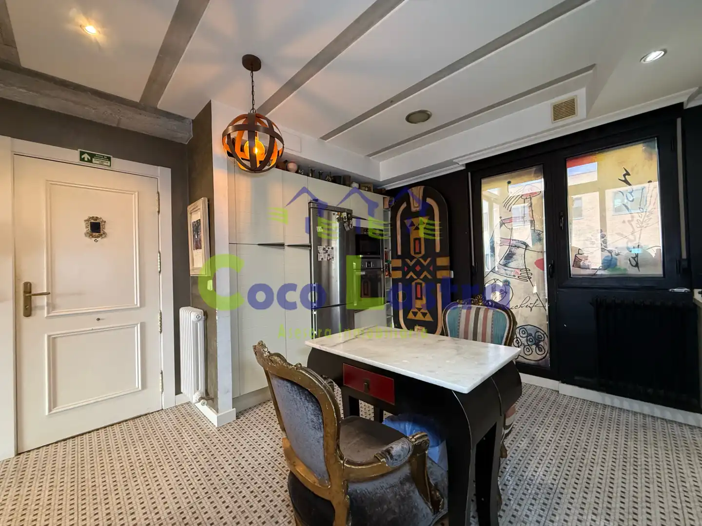 Esszimmer von Maisonette zum Verkauf in Salamanca mit Heizung, Terrasse und Ofen