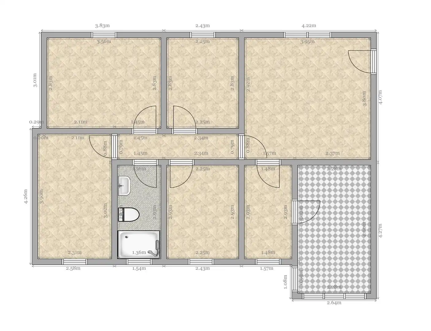Flat for sale in Sevilla  with Air Conditioner