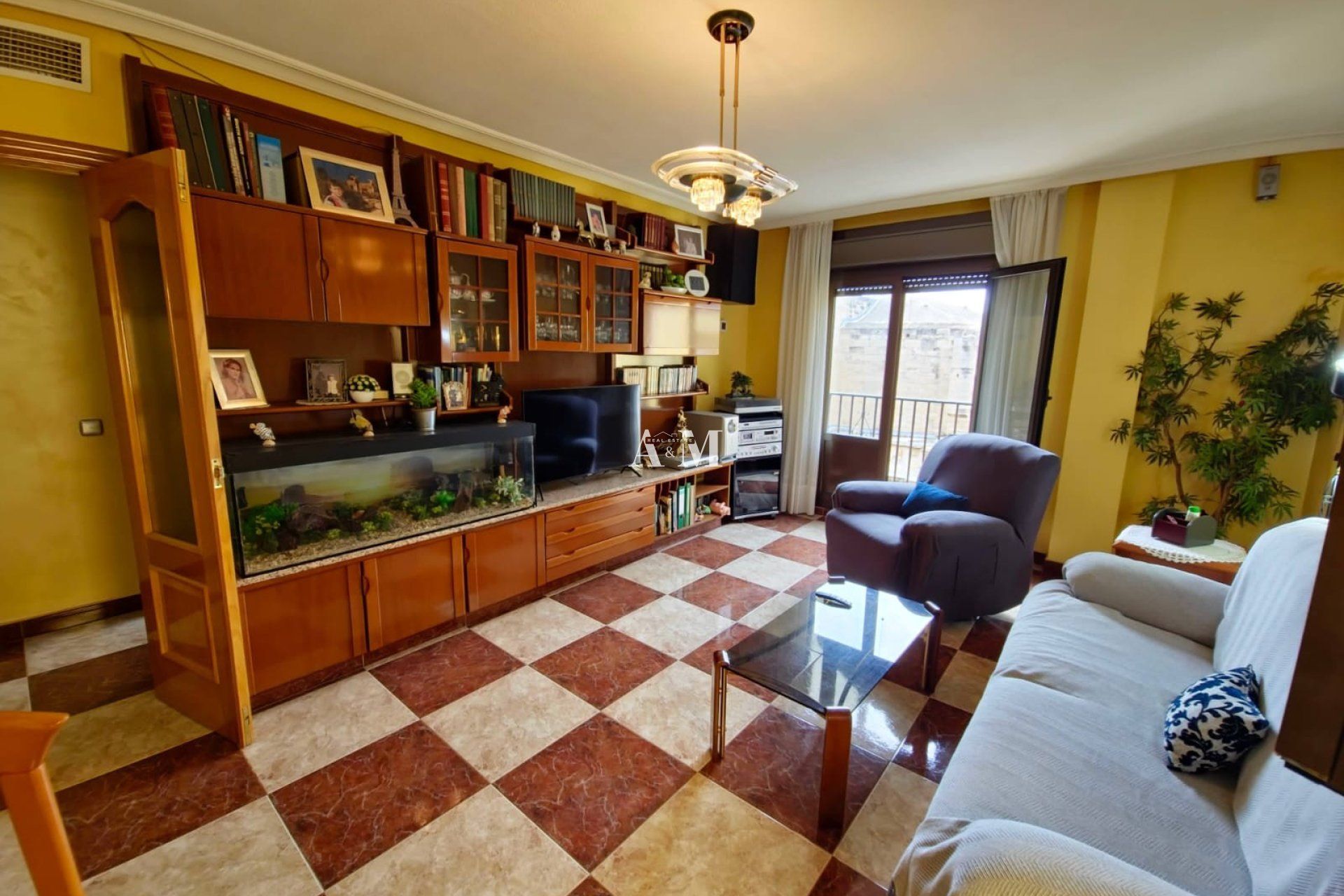 Living room of Flat for sale in Orihuela  with Heating, Terrace and Furnished