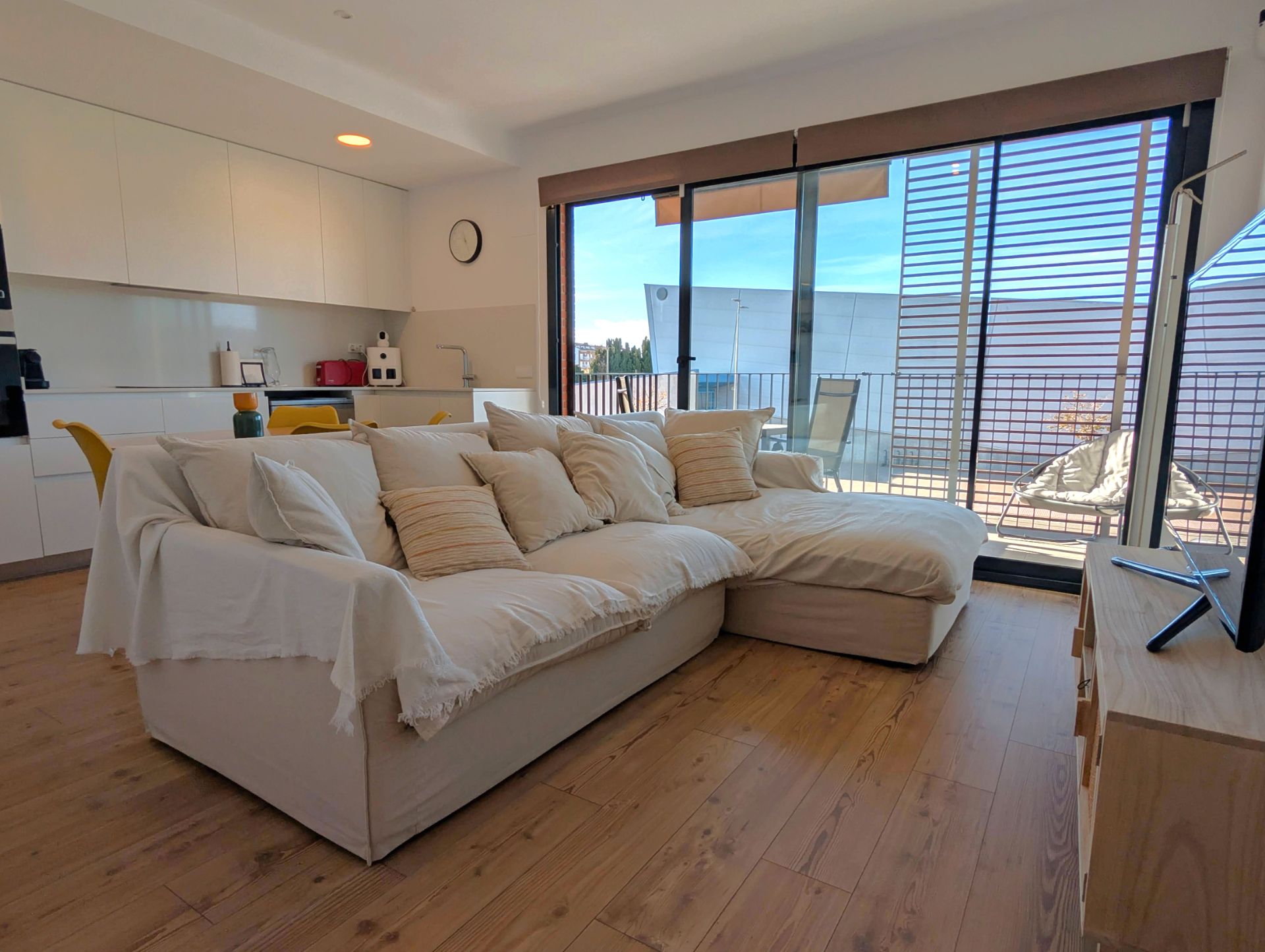 Sala d'estar de Apartament en venda en Calonge i Sant Antoni amb Aire condicionat, Calefacció i Parquet