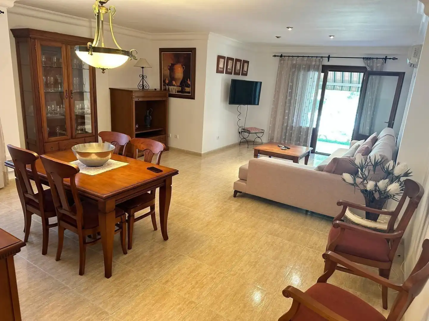 Wohnzimmer von Wohnung zur Miete in Can Picafort