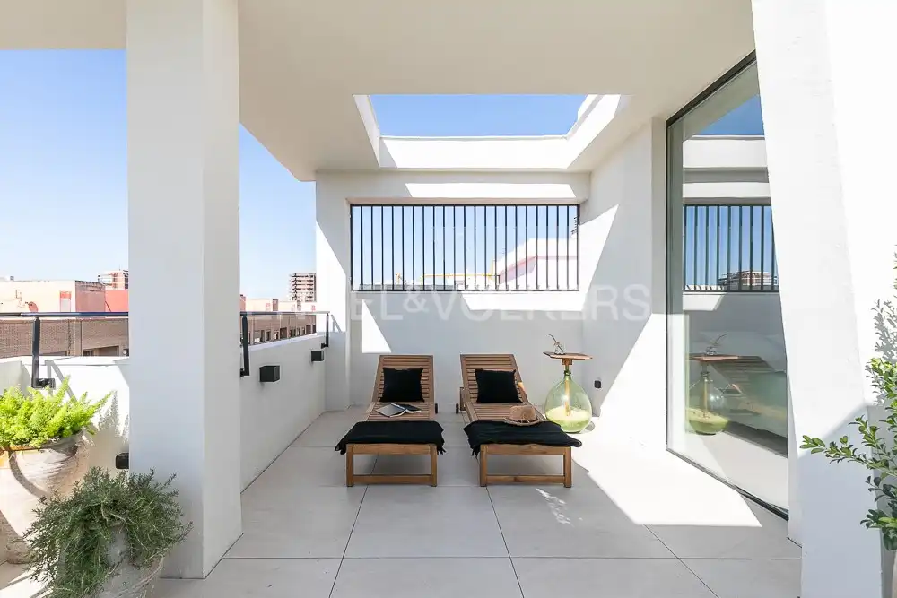 Terrace of Attic for rent in Valencia  with Air Conditioner, Heating and Terrace