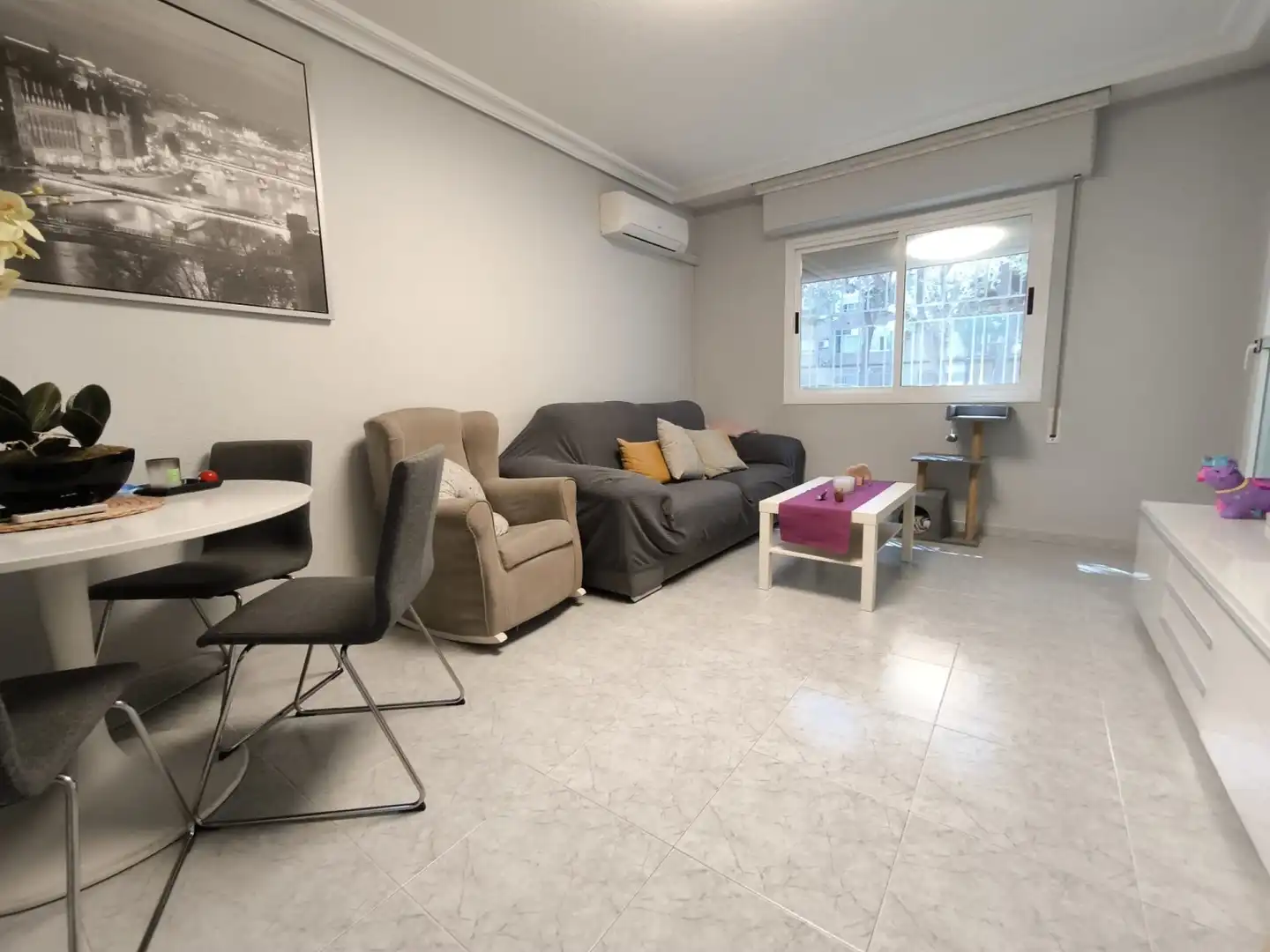 Sala de estar de Piso en venta en Murcia con Aire acondicionado, Calefacción y Lavadora