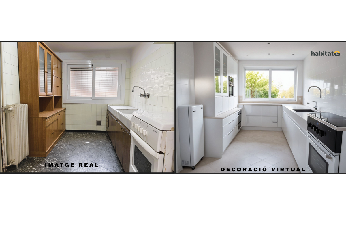 Kitchen of Single-family semi-detached for sale in Bellpuig  with Heating and Terrace