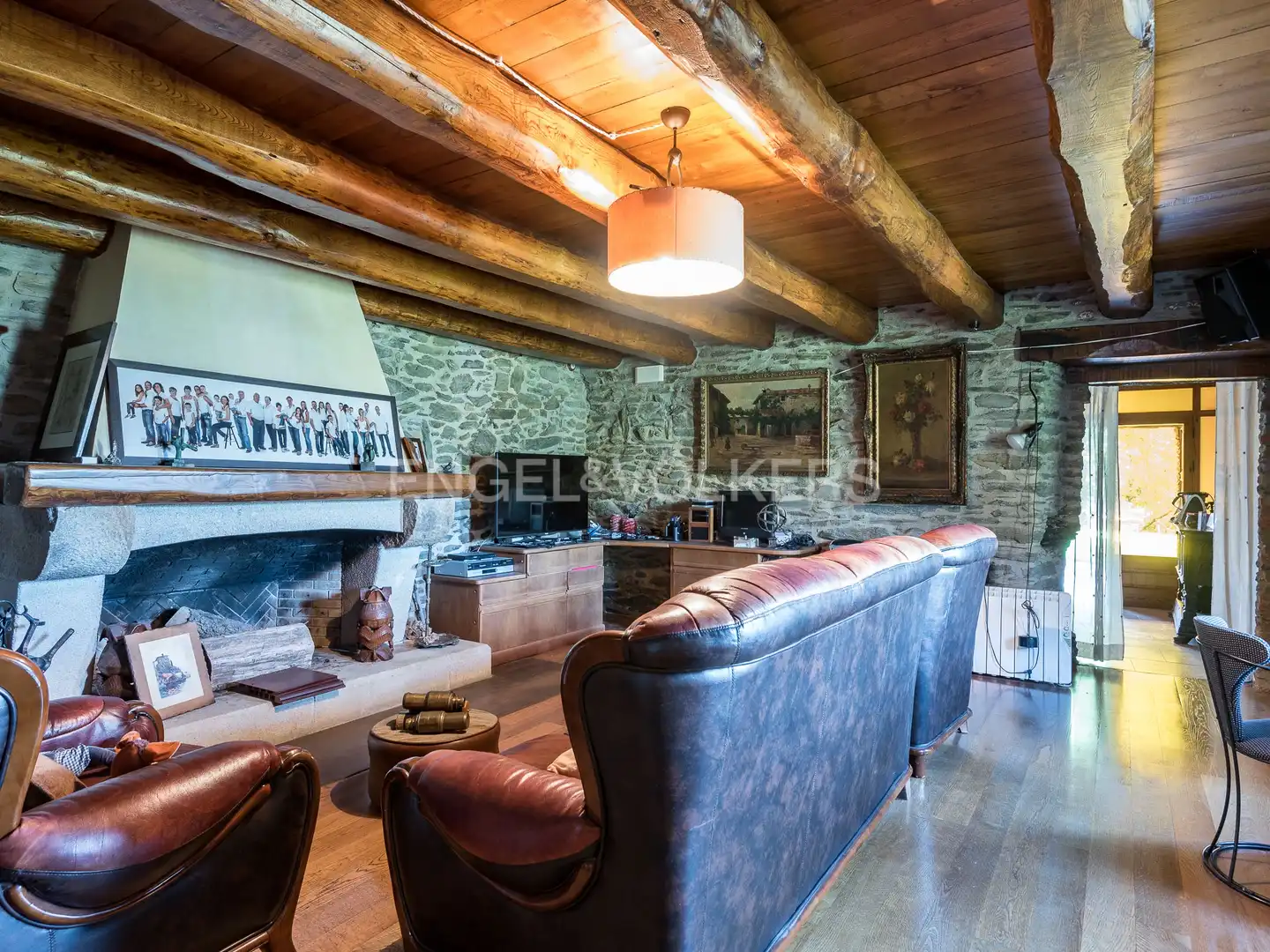 Sala de estar de Finca rústica en venta en Fogars de Montclús con Calefacción, Jardín privado y Trastero