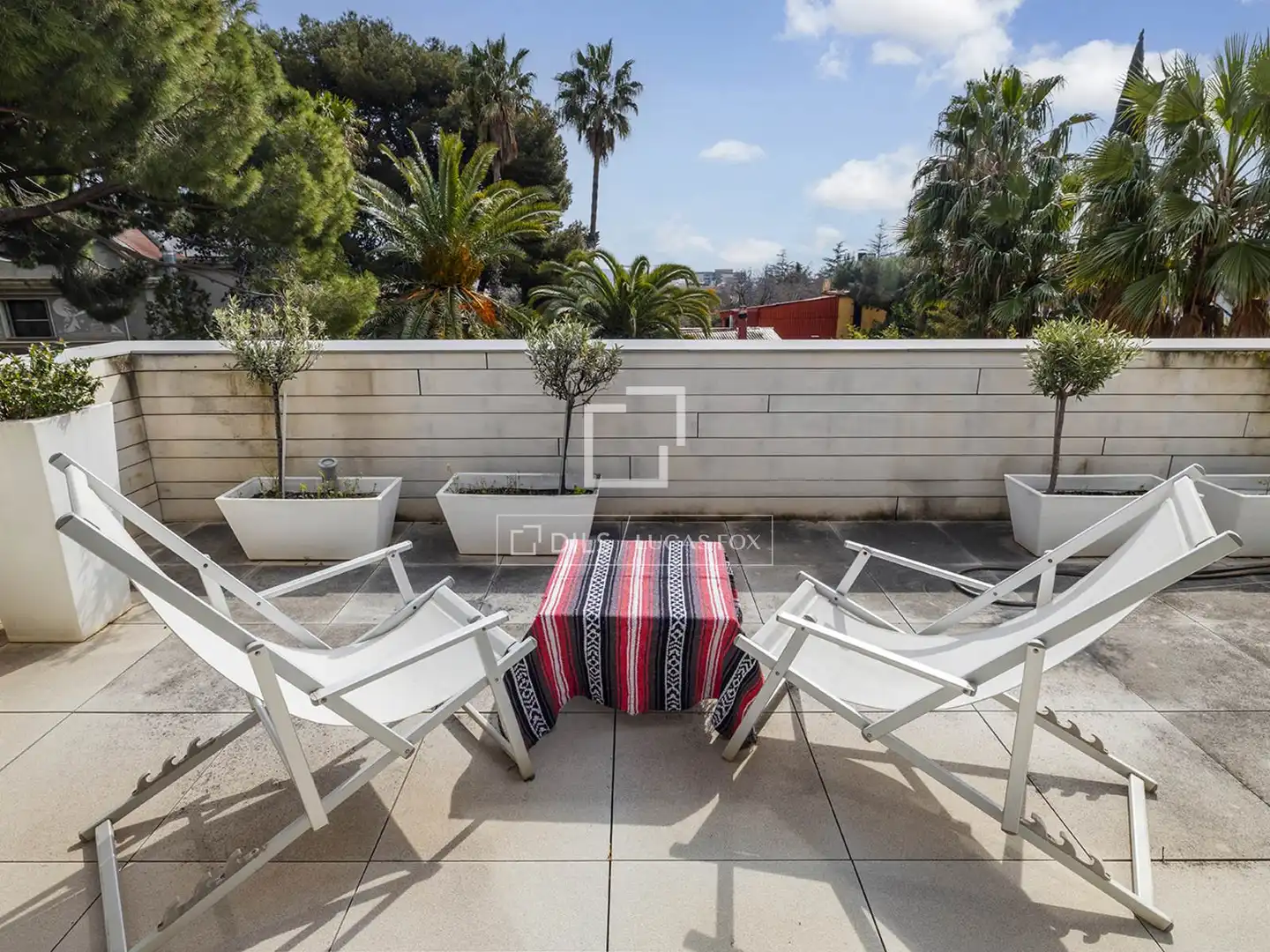 Terrassa de Casa o xalet en venda en Barcelona amb Aire condicionat, Calefacció i Jardí privat
