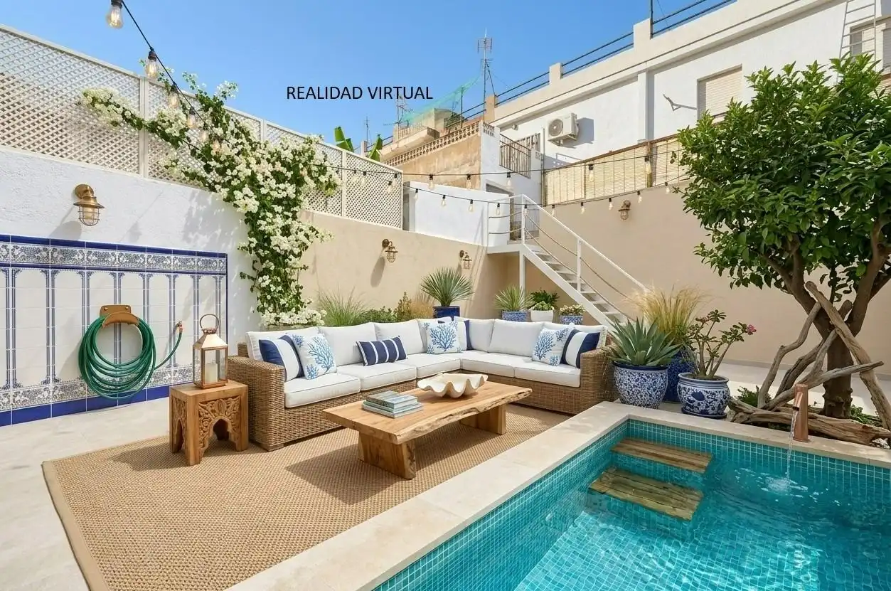 Terrasse von Einfamilien-Reihenhaus zum Verkauf in Bormujos