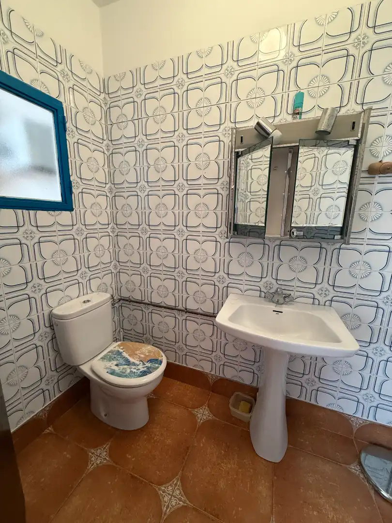 Bathroom of Houses for sale in Lezuza  with Private garden, Terrace and Furnished