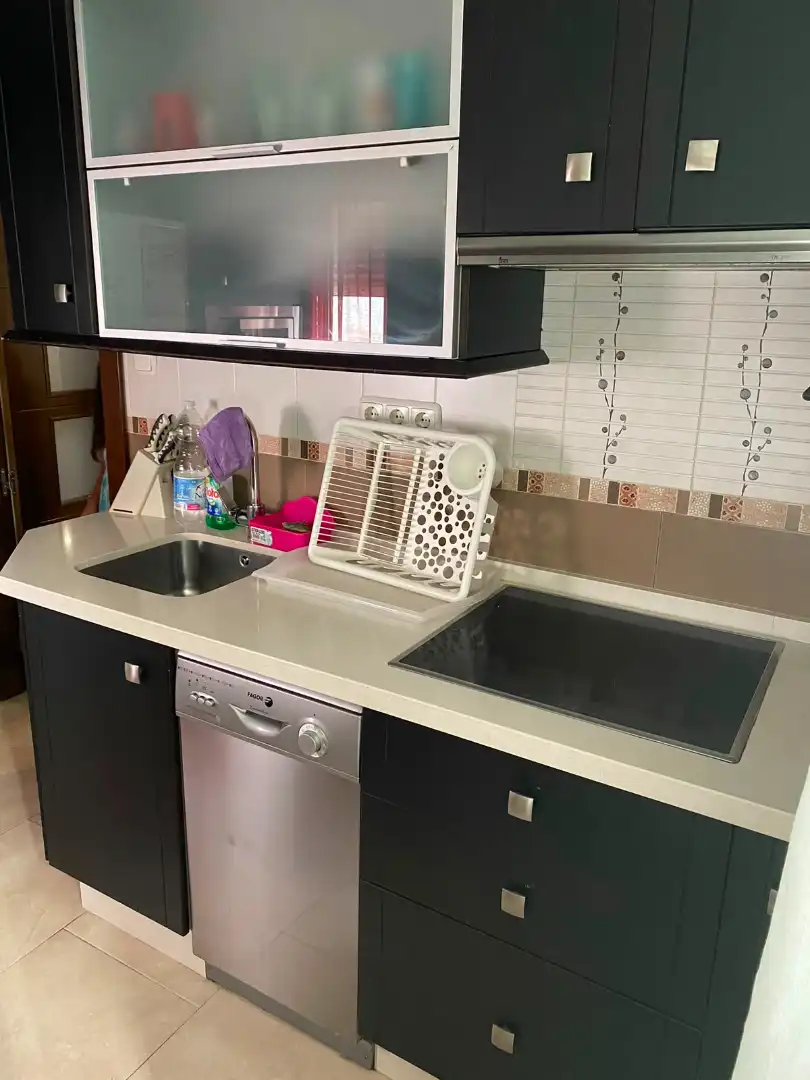 Cocina de Piso de alquiler en Málaga con Aire acondicionado, Amueblado y Horno