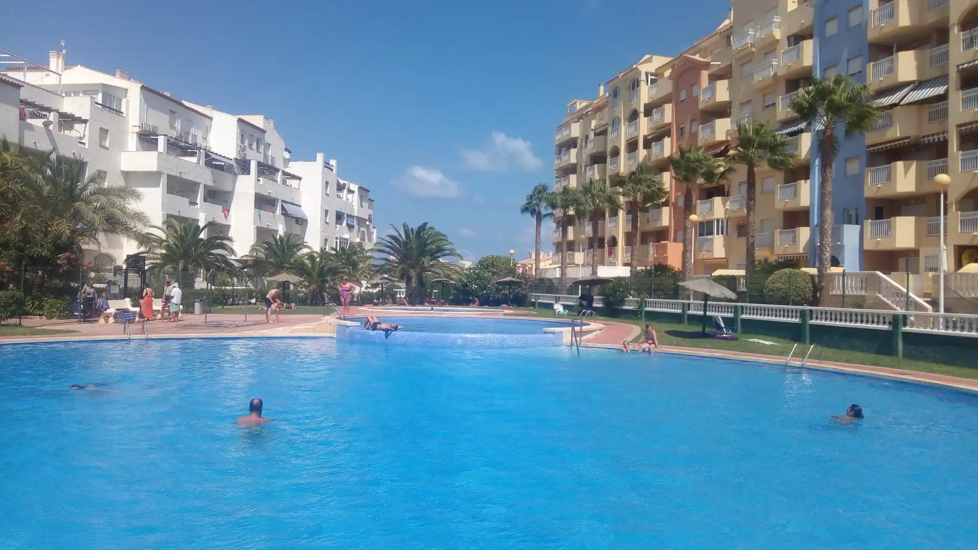 Swimming pool of Apartments for rent in La Manga del Mar Menor  with Heating, Terrace and Swimming Pool