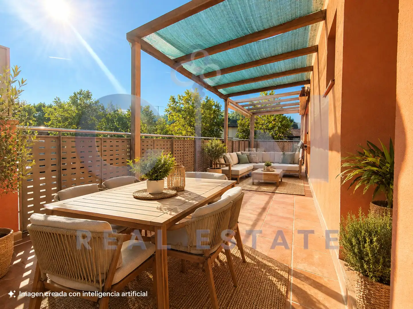 Terraza de Dúplex en venta en Vallgorguina, Barcelona