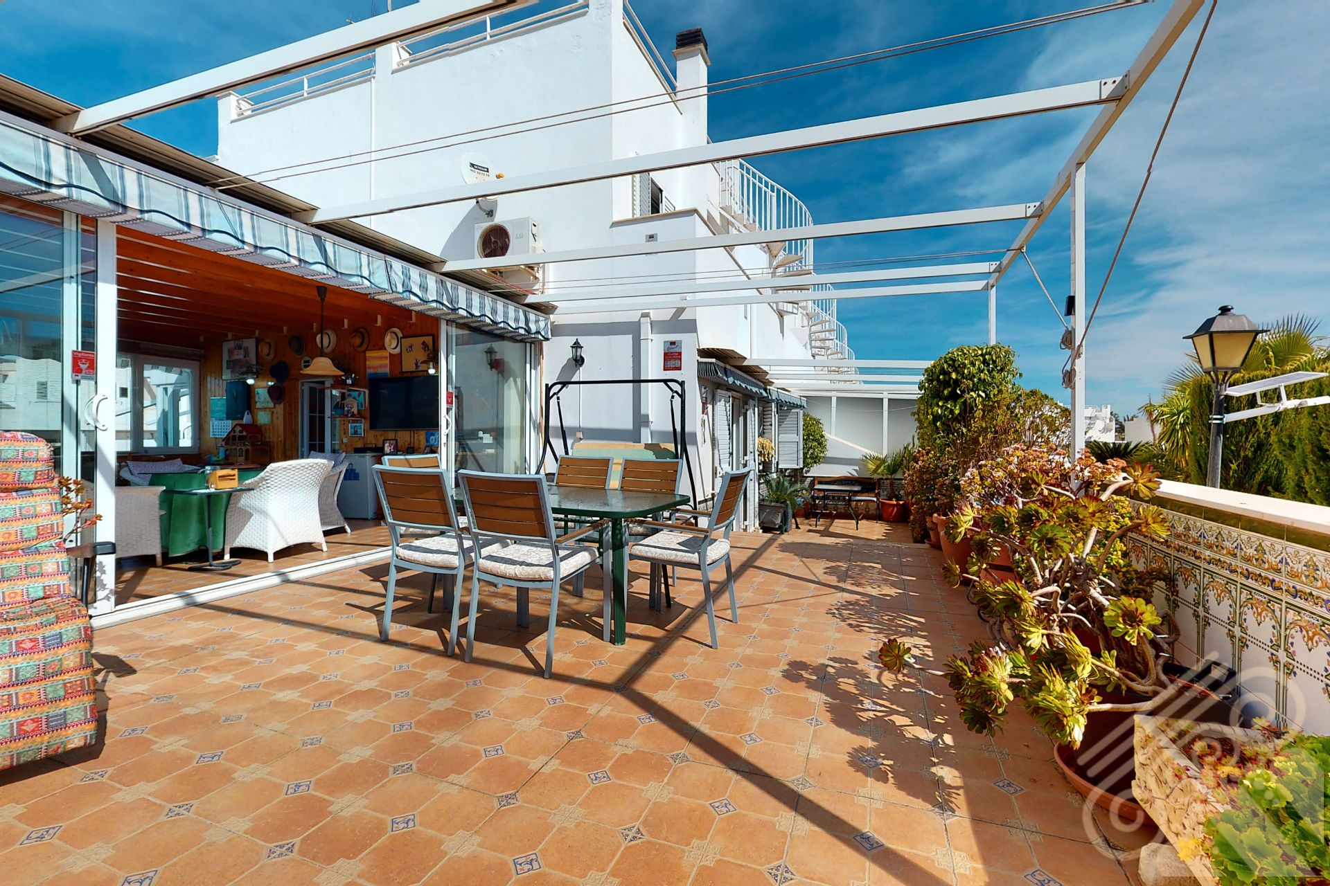 Terraza de Casa adosada en venta en Mojácar con Aire acondicionado, Jardín privado y Terraza