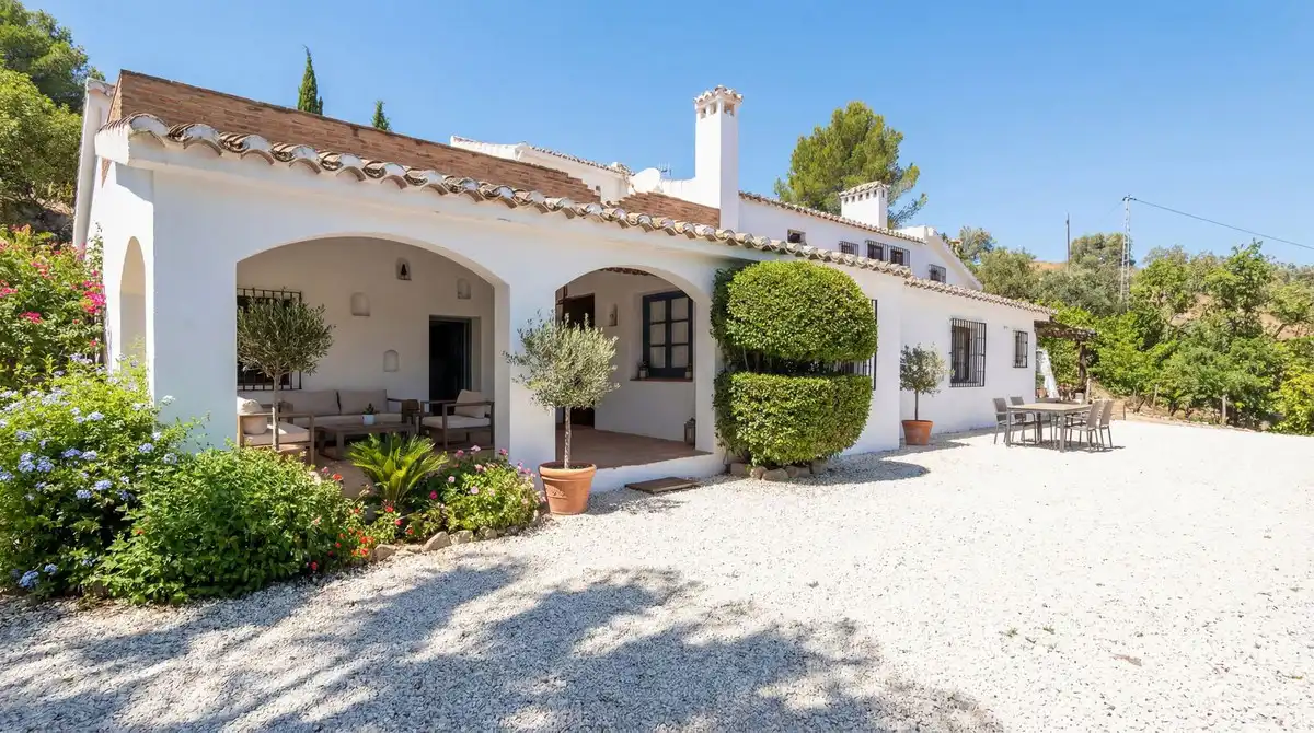 Jardín de Finca rústica en venta en Villanueva del Rosario con Aire acondicionado, Terraza y Trastero
