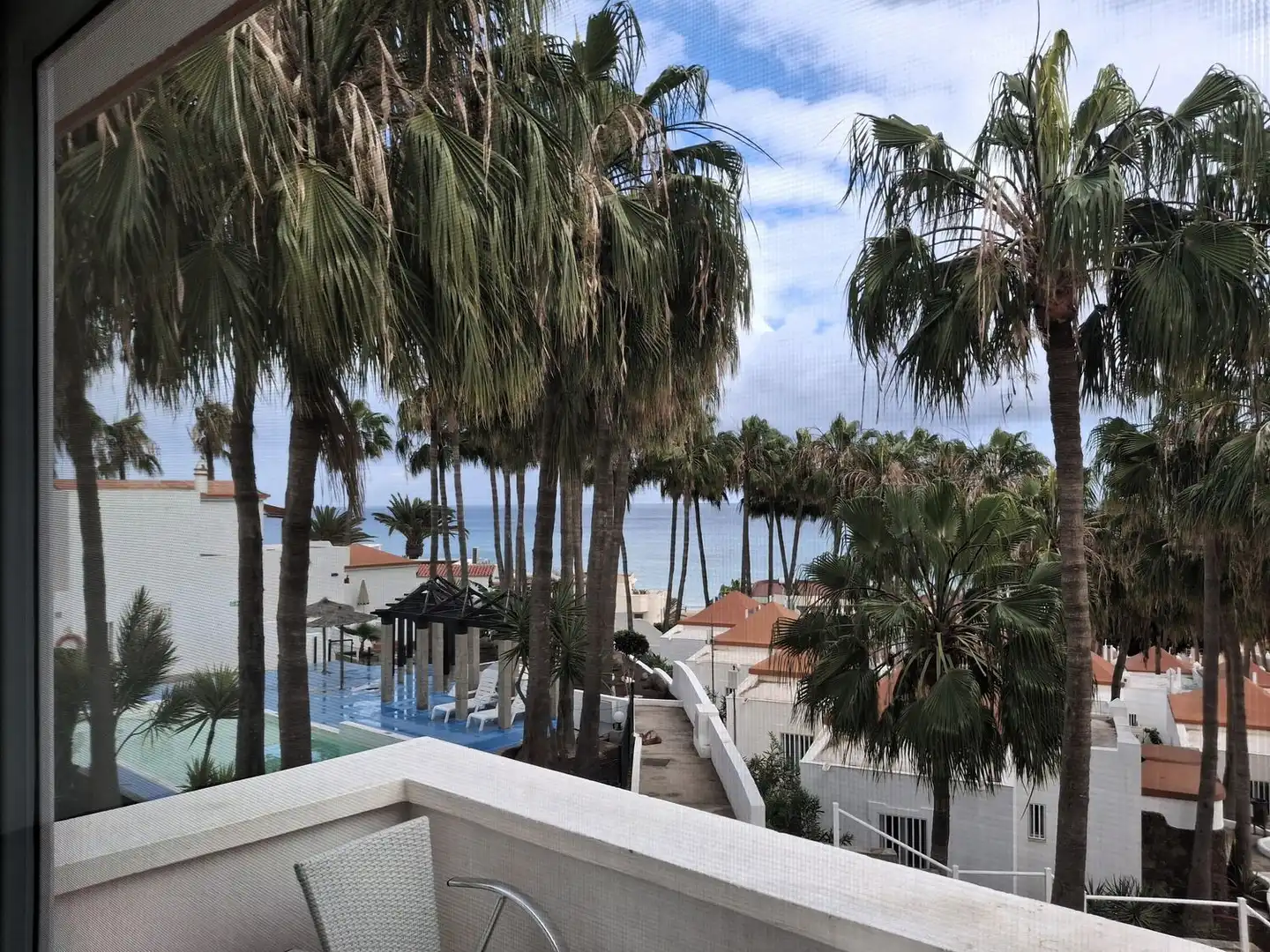Schwimmbecken von Wohnung zum Verkauf in Pájara mit Privatgarten, Terrasse und Gemeinschaftspool