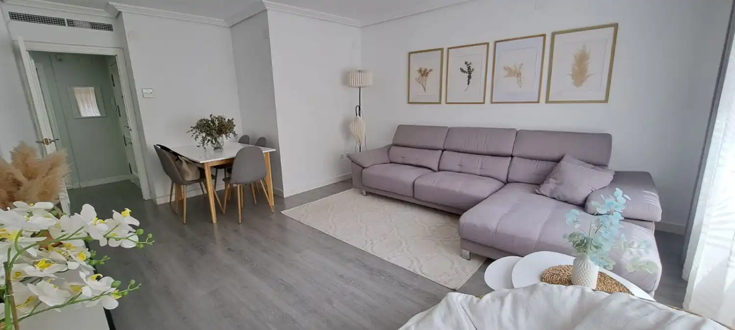 Sala de estar de Piso en venta en Castellón de la Plana / Castelló de la Plana con Aire acondicionado, Calefacción y Terraza