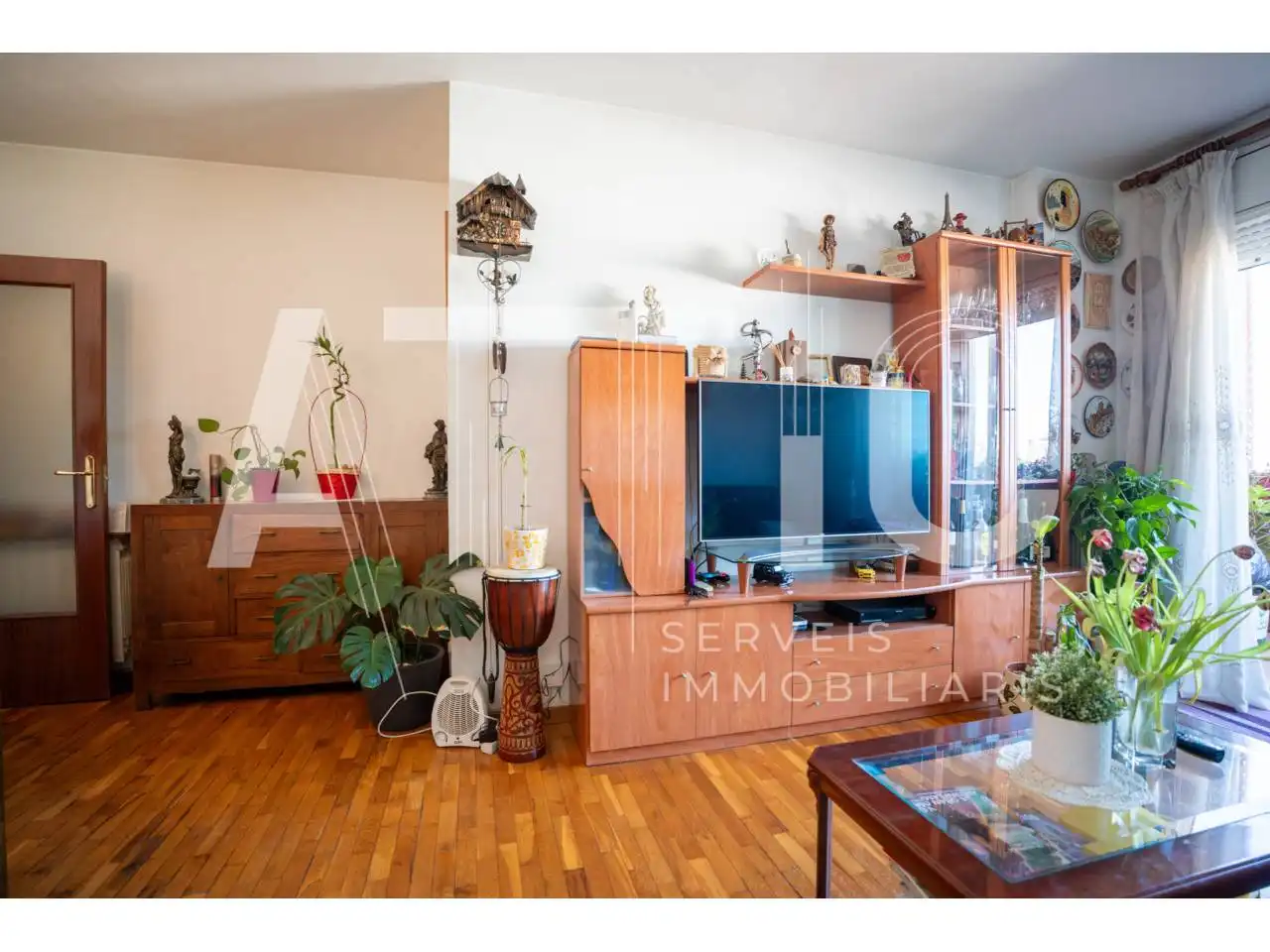 Sala d'estar de Pis en venda en Sabadell amb Aire condicionat, Calefacció i Parquet