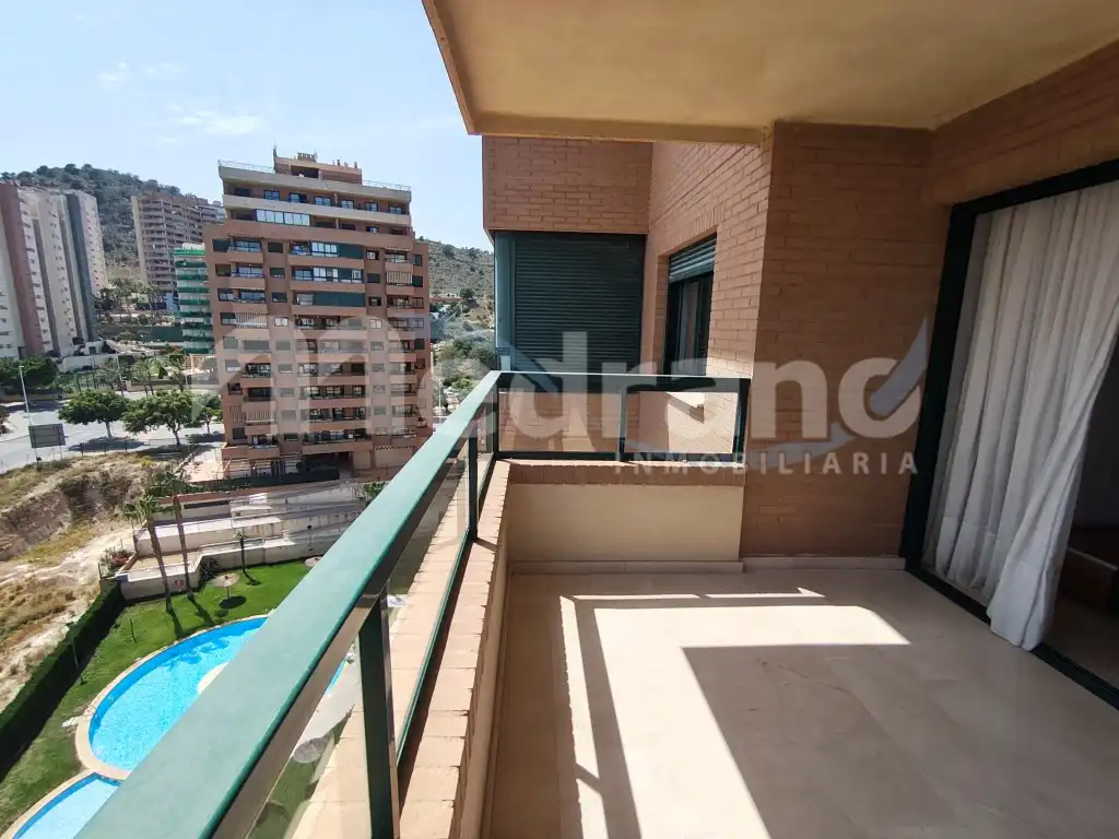 Terraza de Piso en venta en Villajoyosa / La Vila Joiosa con Aire acondicionado, Calefacción y Jardín privado