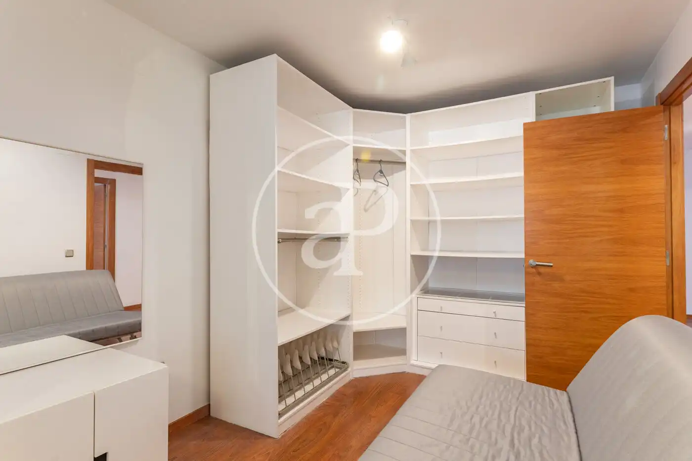 Schlafzimmer von Wohnung zur Miete in Barcelona mit Heizung und Möbliert