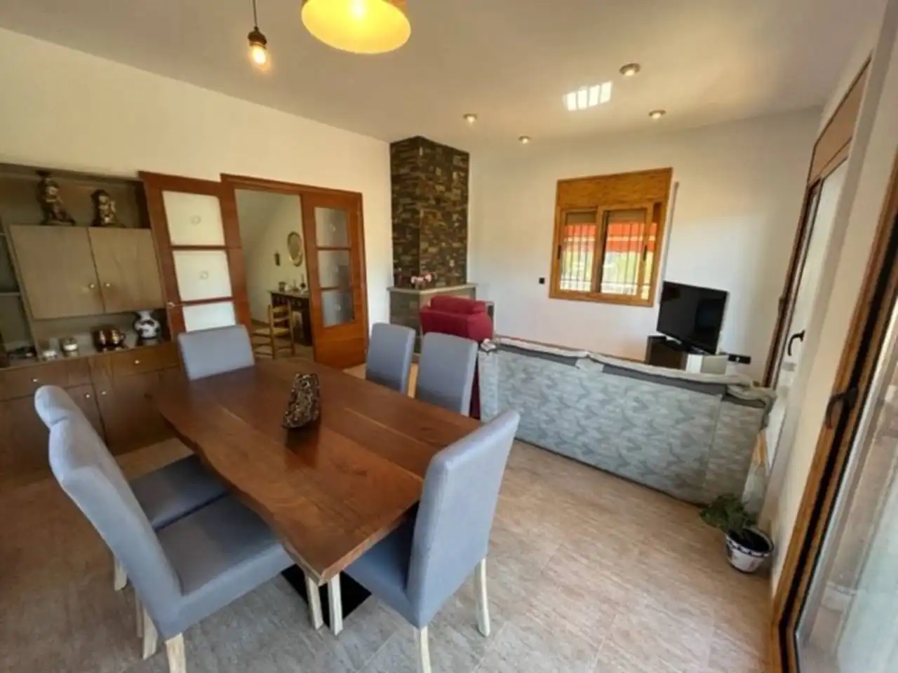 Dining room of Houses for sale in Castellbell i el Vilar  with Air Conditioner, Heating and Private garden
