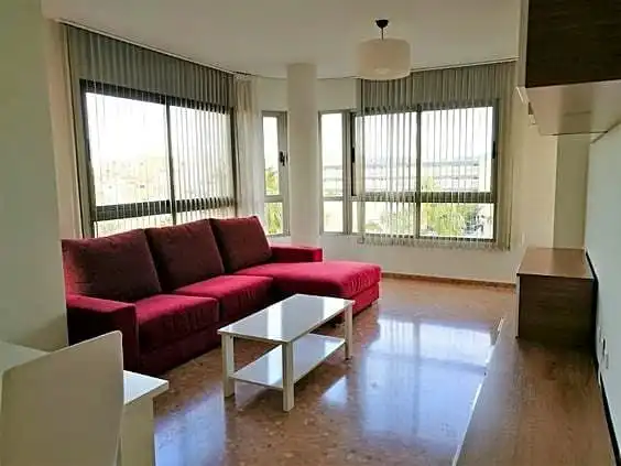 Wohnzimmer von Wohnung zur Miete in Moncada mit Klimaanlage, Heizung und Möbliert
