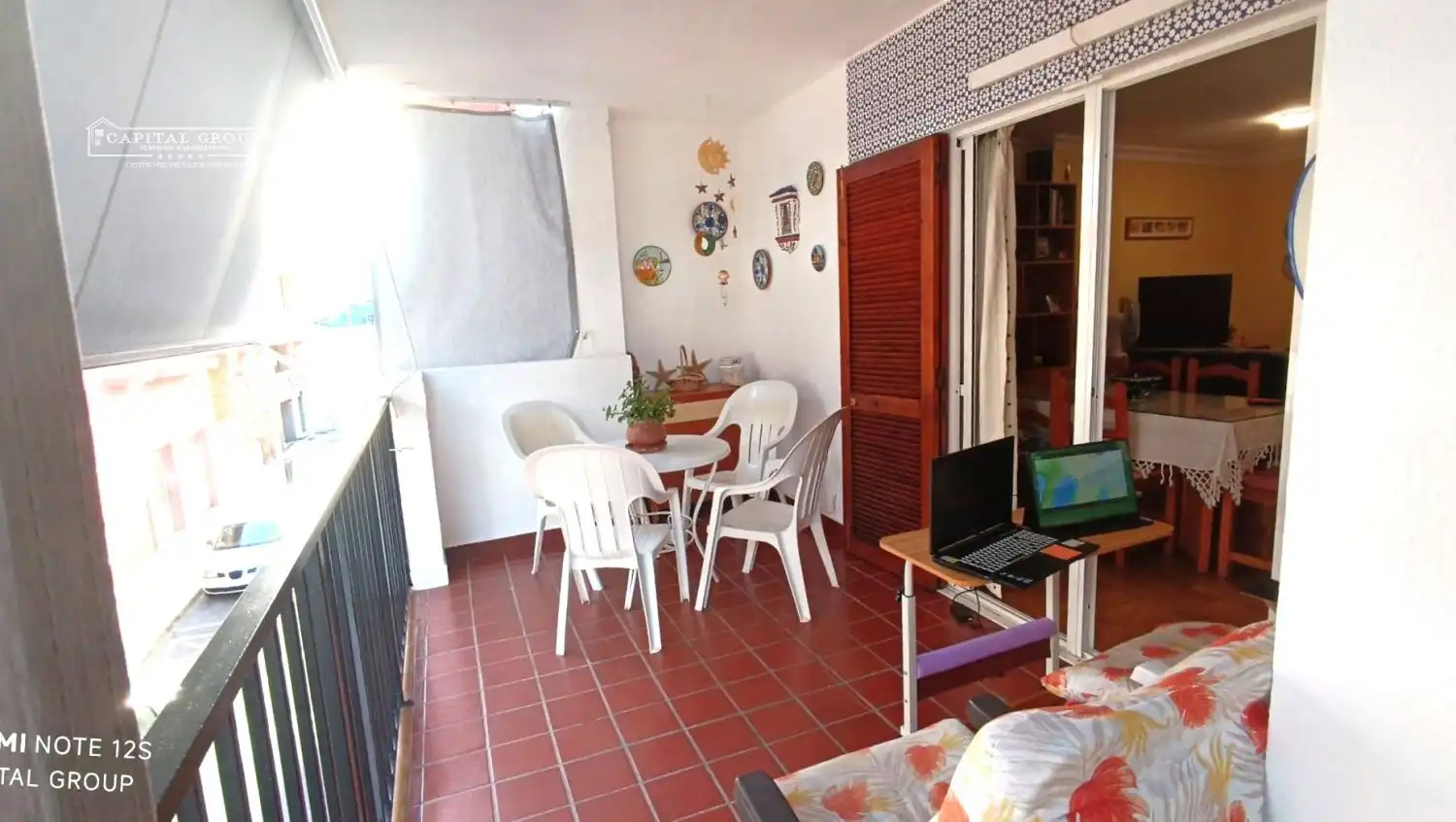 Terraza de Piso de alquiler en Punta Umbría con Aire acondicionado, Terraza y Amueblado