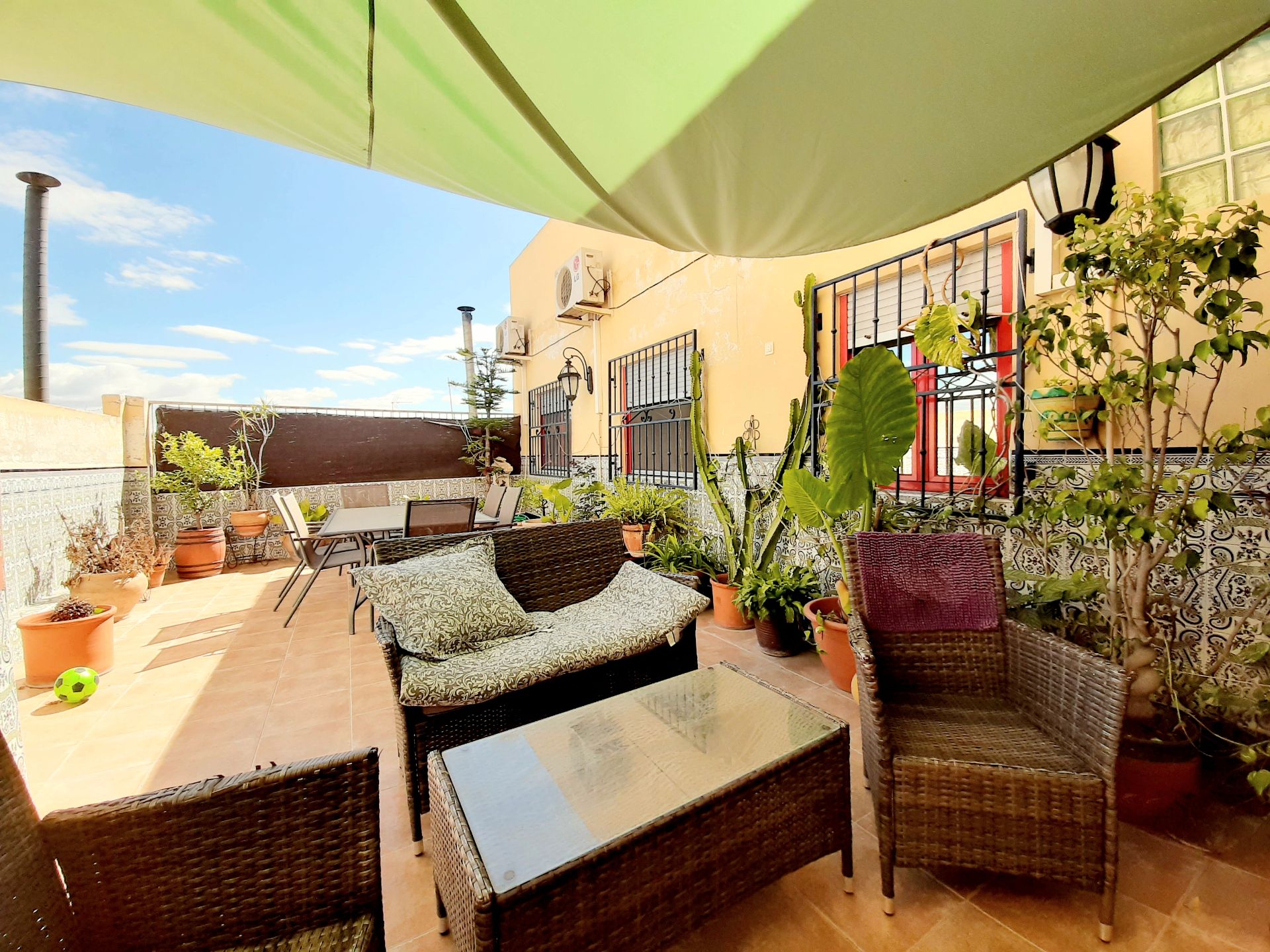 Terrace of House or chalet for sale in Ceutí  with Heating, Private garden and Parquet flooring