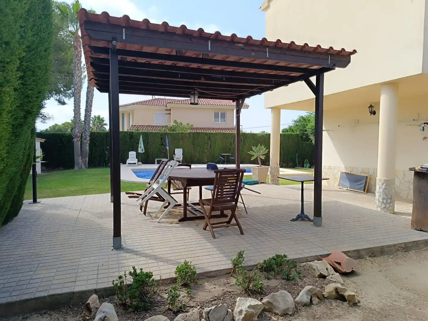 Terrassa de Casa o xalet en venda en La Nucia amb Jardí privat i Piscina comunitària