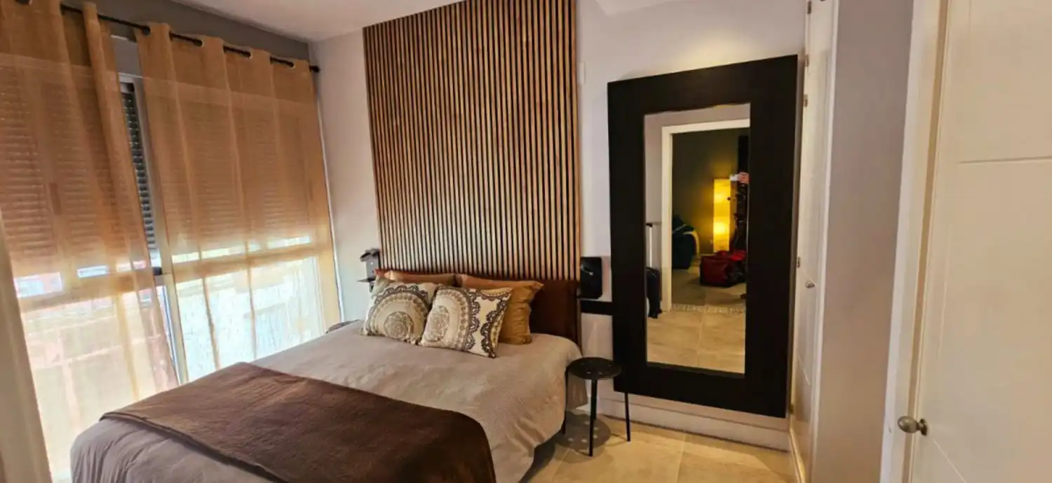 Bedroom of Flat for rent in Málaga  with Heating and Furnished