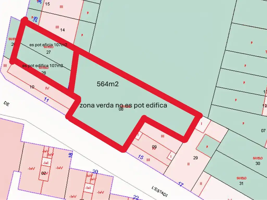 Residential land for sale in Avda.Guissona 32, imagen 4