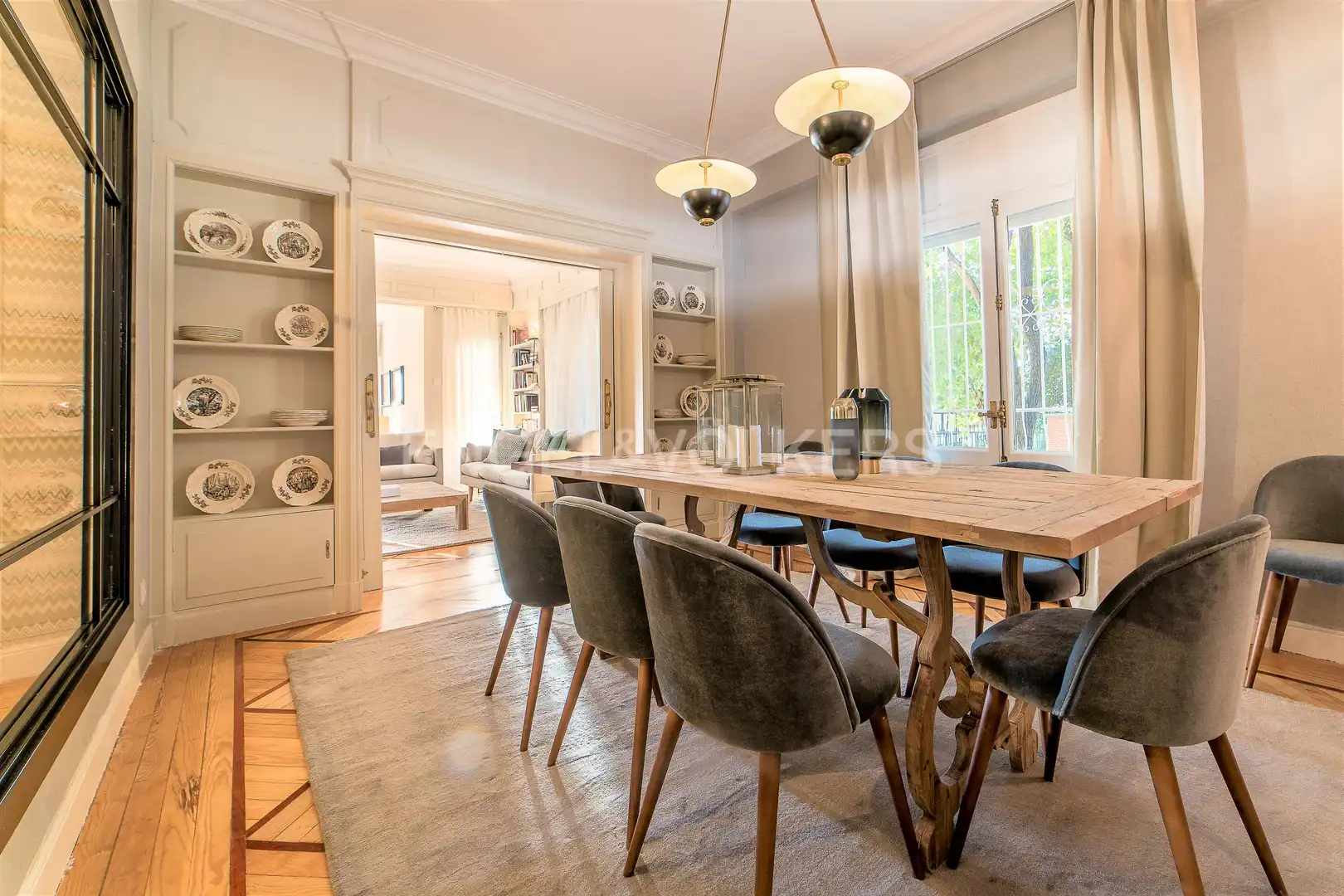 Comedor de Piso de alquiler en Madrid con Aire acondicionado, Calefacción y Parquet
