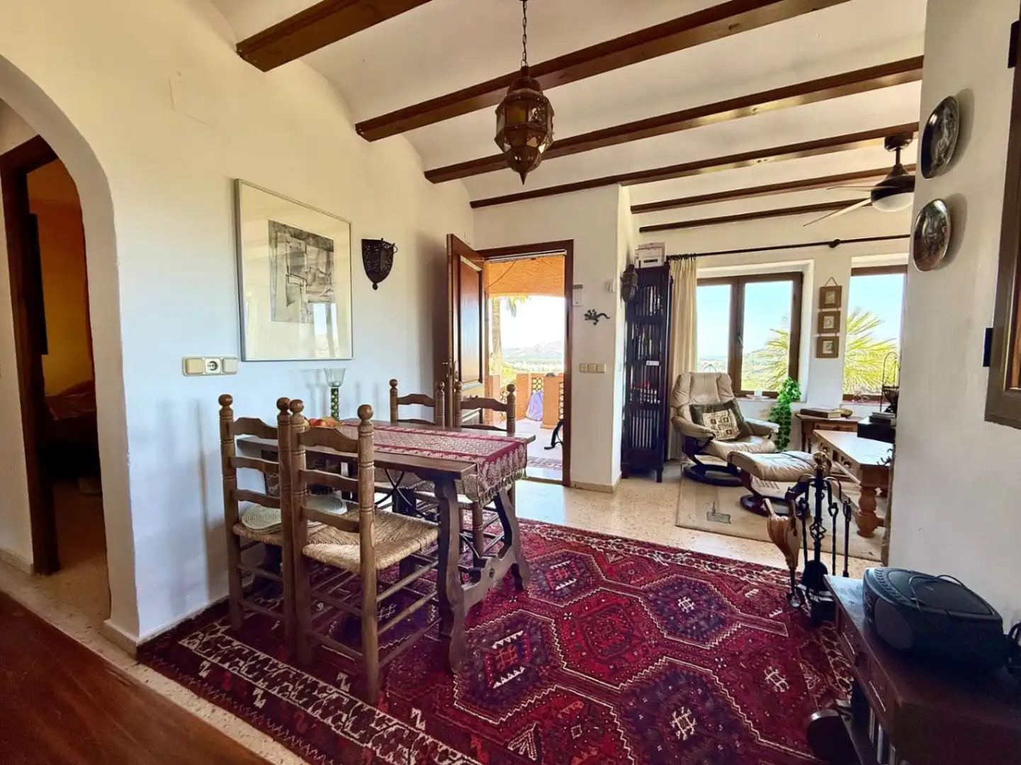 Esszimmer von Haus oder Chalet zum Verkauf in Pedreguer mit Klimaanlage, Heizung und Privatgarten
