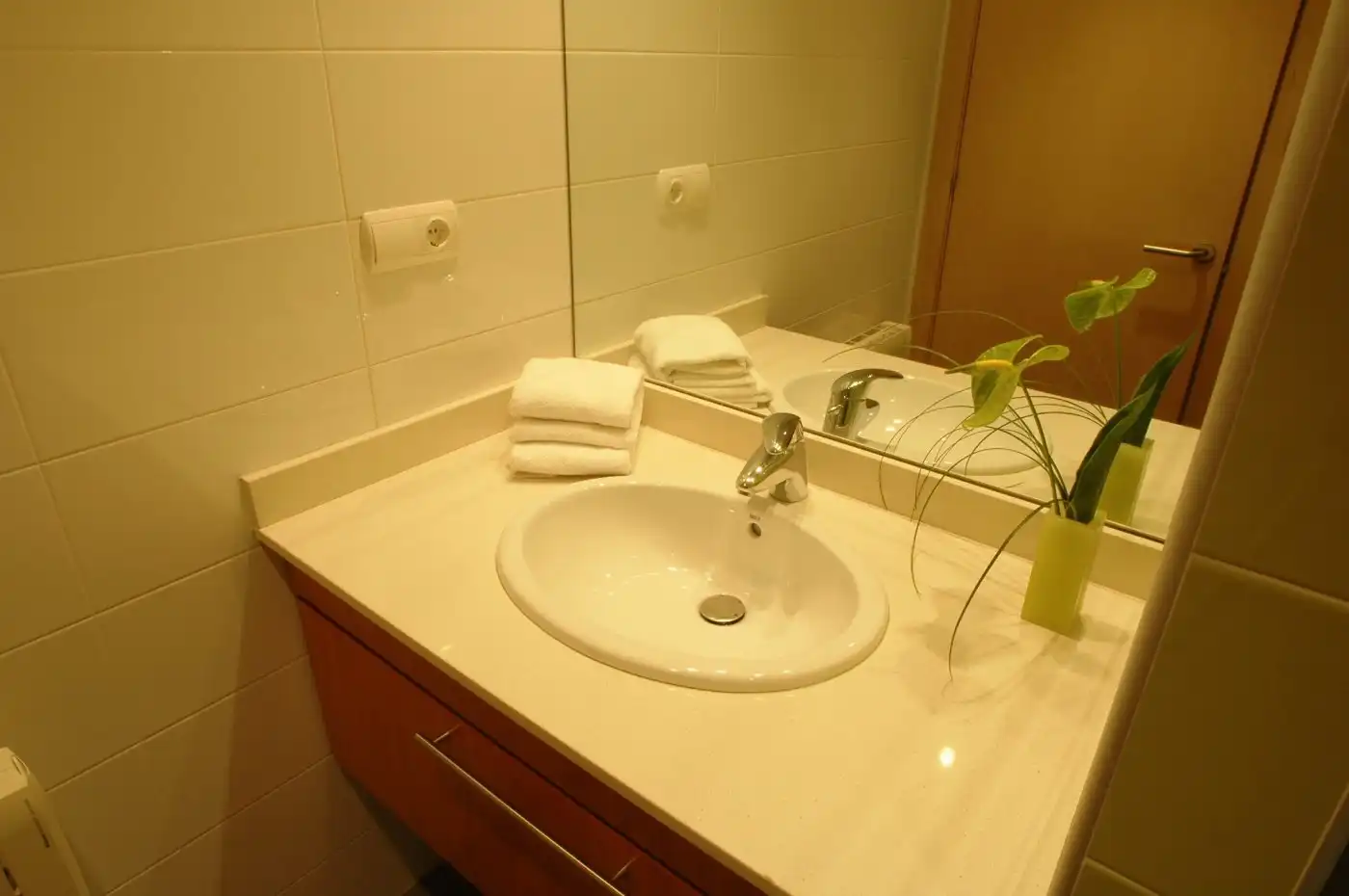 Bany de Apartament de lloguer en Igualada amb Aire condicionat i Moblat