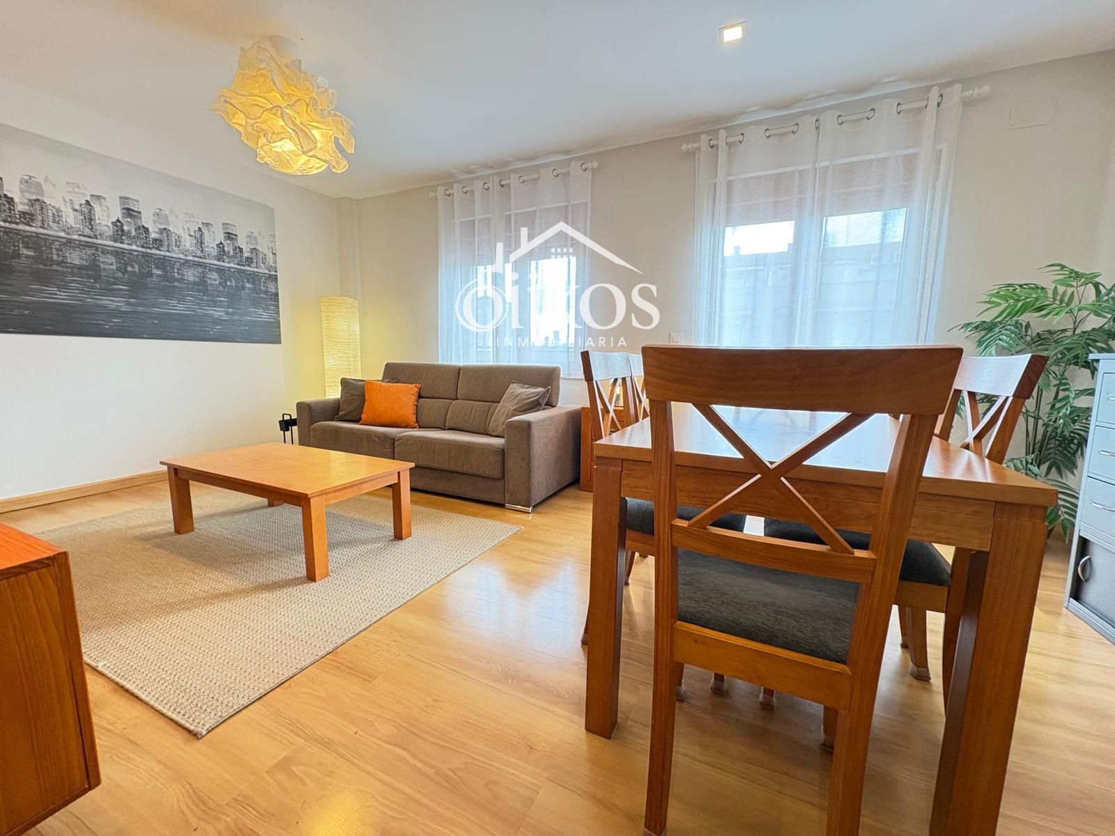 Sala d'estar de Pis de lloguer en Salamanca Capital amb Calefacció, Parquet i Moblat