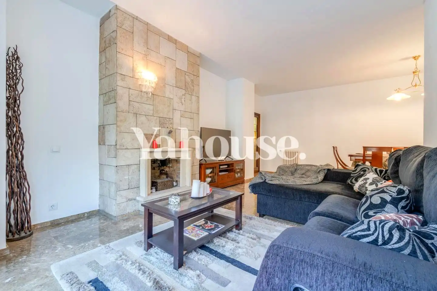 Wohnzimmer von Wohnung zum Verkauf in Barcelona mit Klimaanlage, Heizung und Terrasse