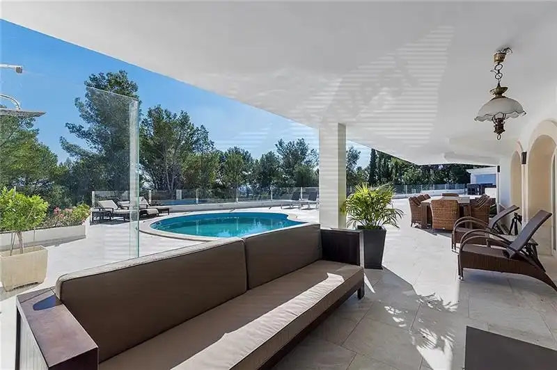 Terrasse von Haus oder Chalet zur Miete in  Palma de Mallorca mit Klimaanlage, Heizung und Privatgarten