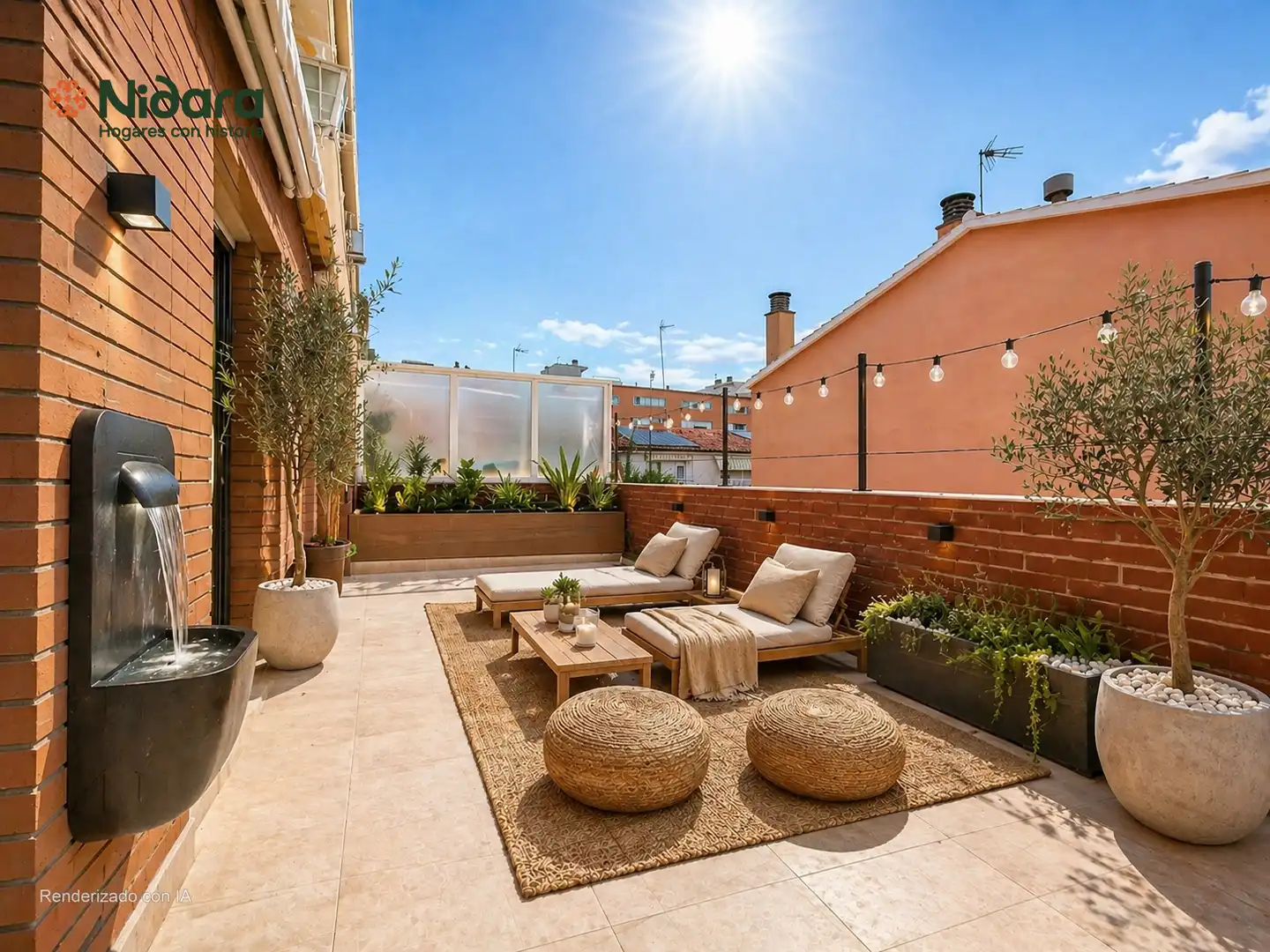 Terrace of Flat for sale in Mollet del Vallès  with Air Conditioner, Heating and Parquet flooring