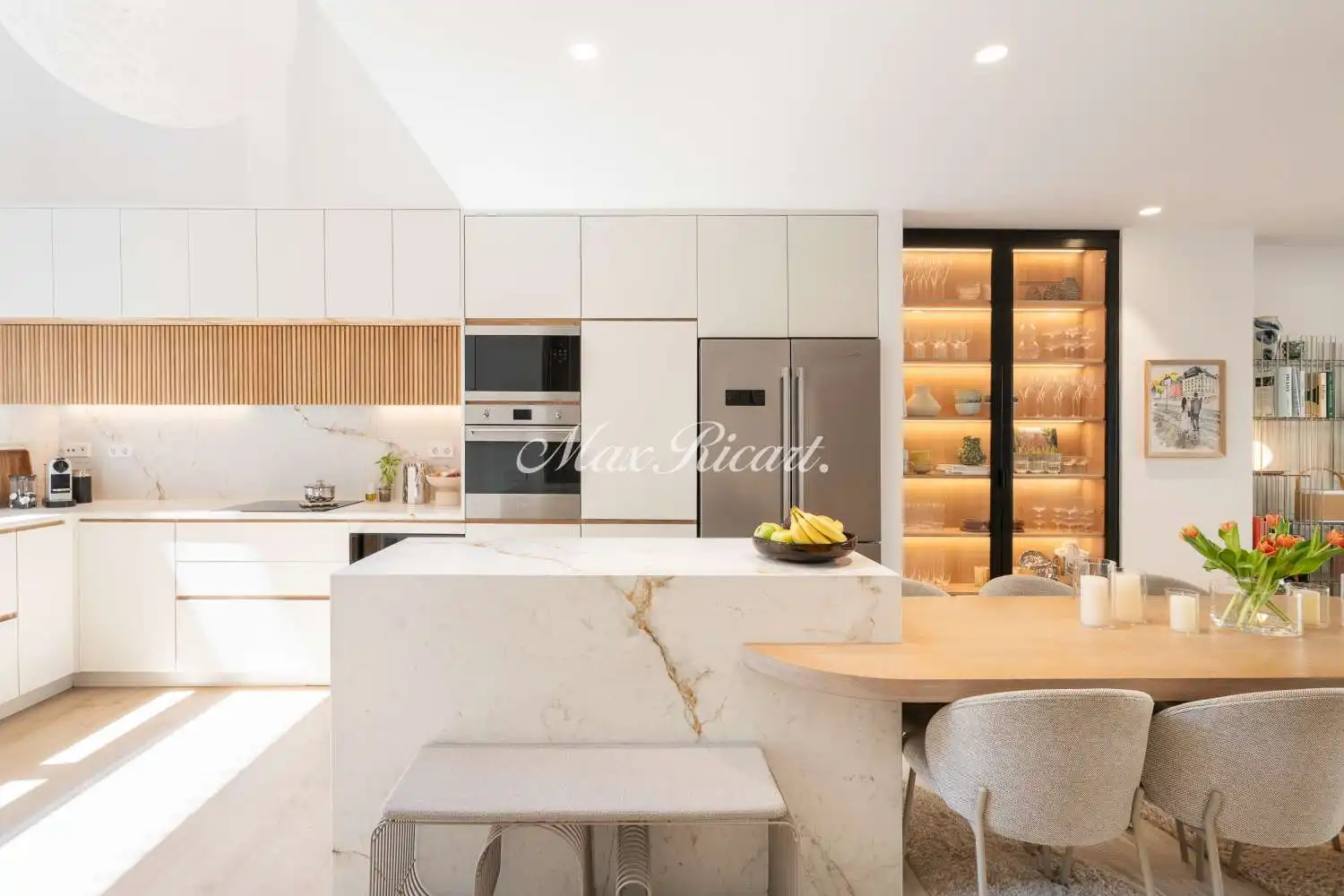 Kitchen of Flat for sale in Barcelona  with Air Conditioner, Terrace and Swimming Pool