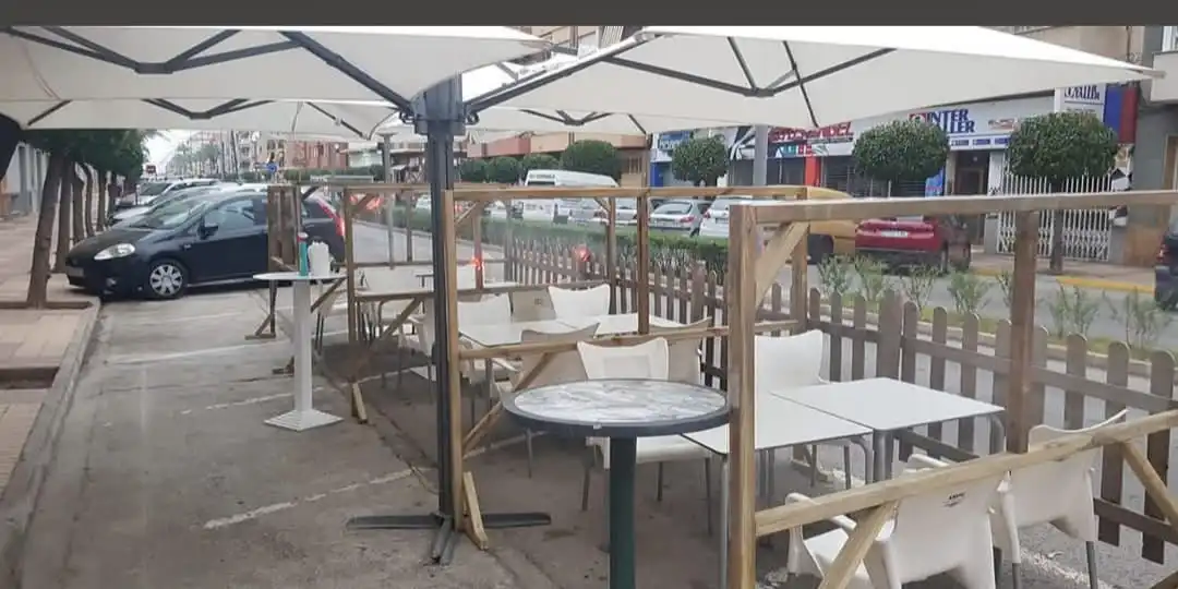 Terrasse von Geschaftsraum zum Verkauf in Carcaixent mit Klimaanlage, Heizung und Terrasse
