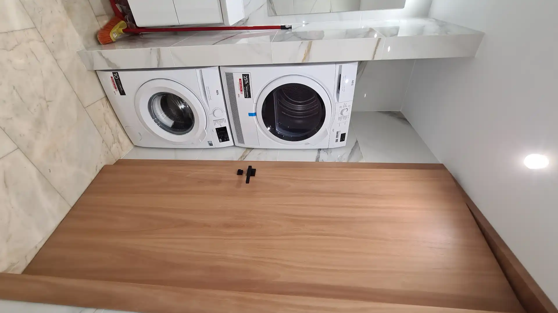 Cuina de Apartament de lloguer en Madrid amb Aire condicionat, Calefacció i Moblat