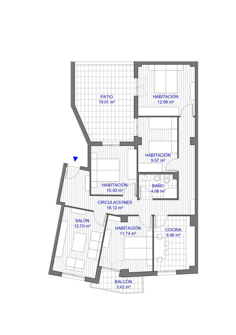 Wohnung mit Terrasse zum Verkauf in Burlada-Burlata - HILARION ESLAVA, imagen 28