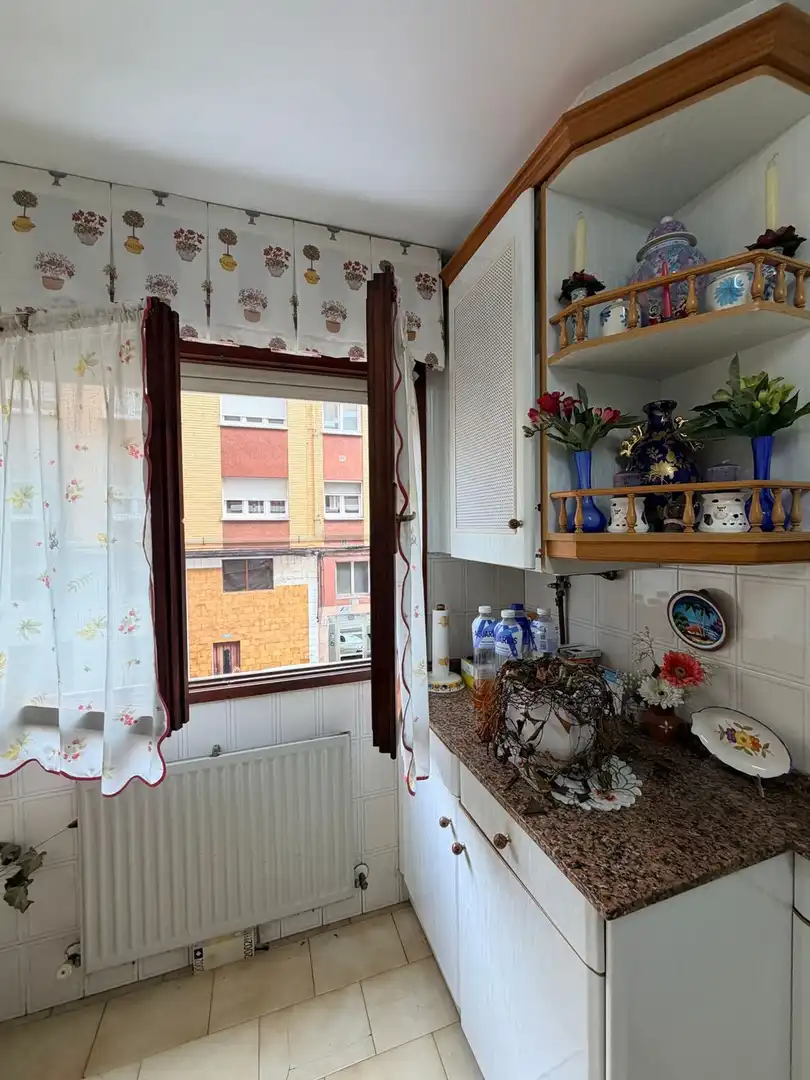 Kitchen of Flat for sale in Gijón   with Heating and Swimming Pool
