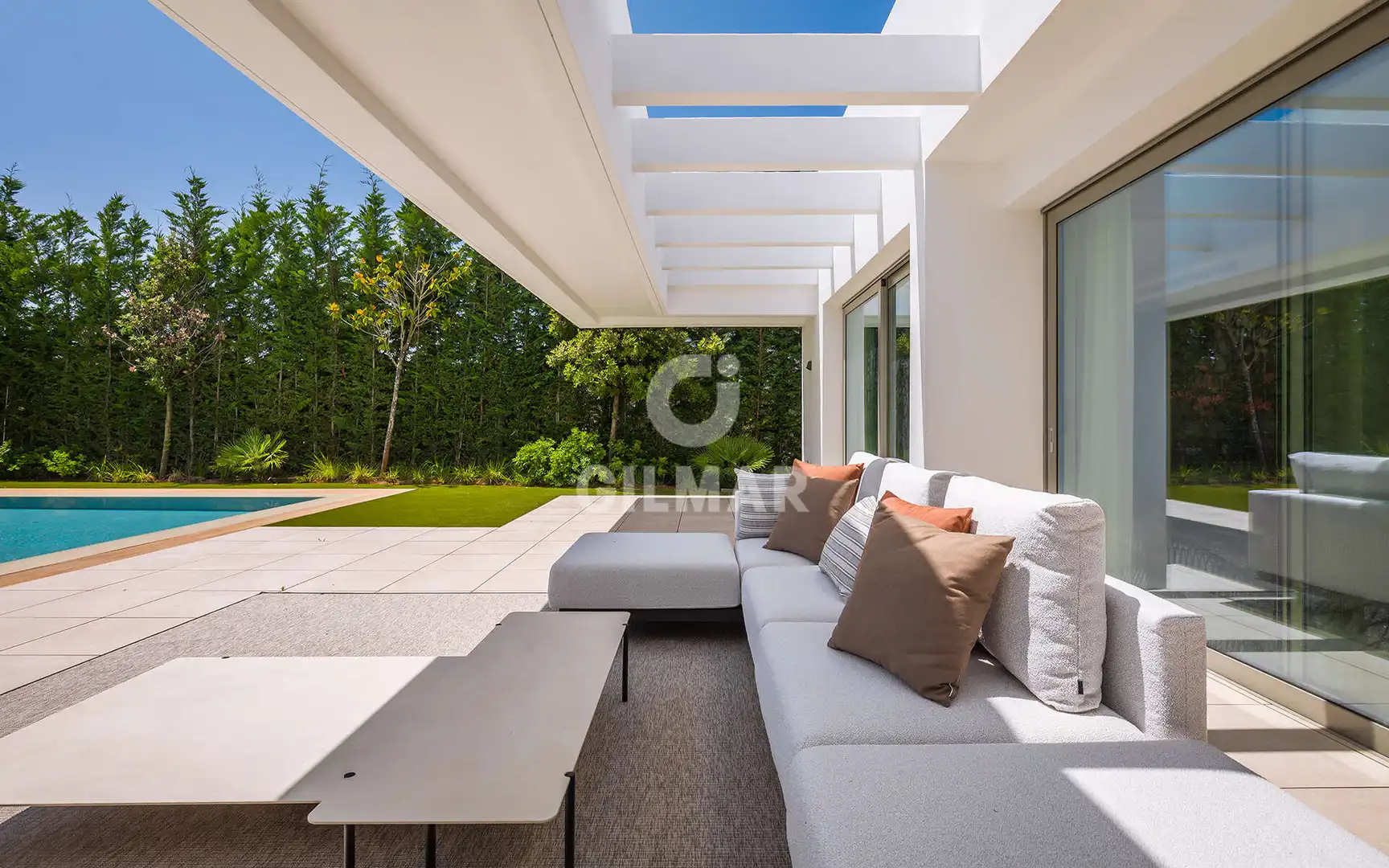 Terraza de Casa o chalet en venta en Estepona con Calefacción, Jardín privado y Piscina