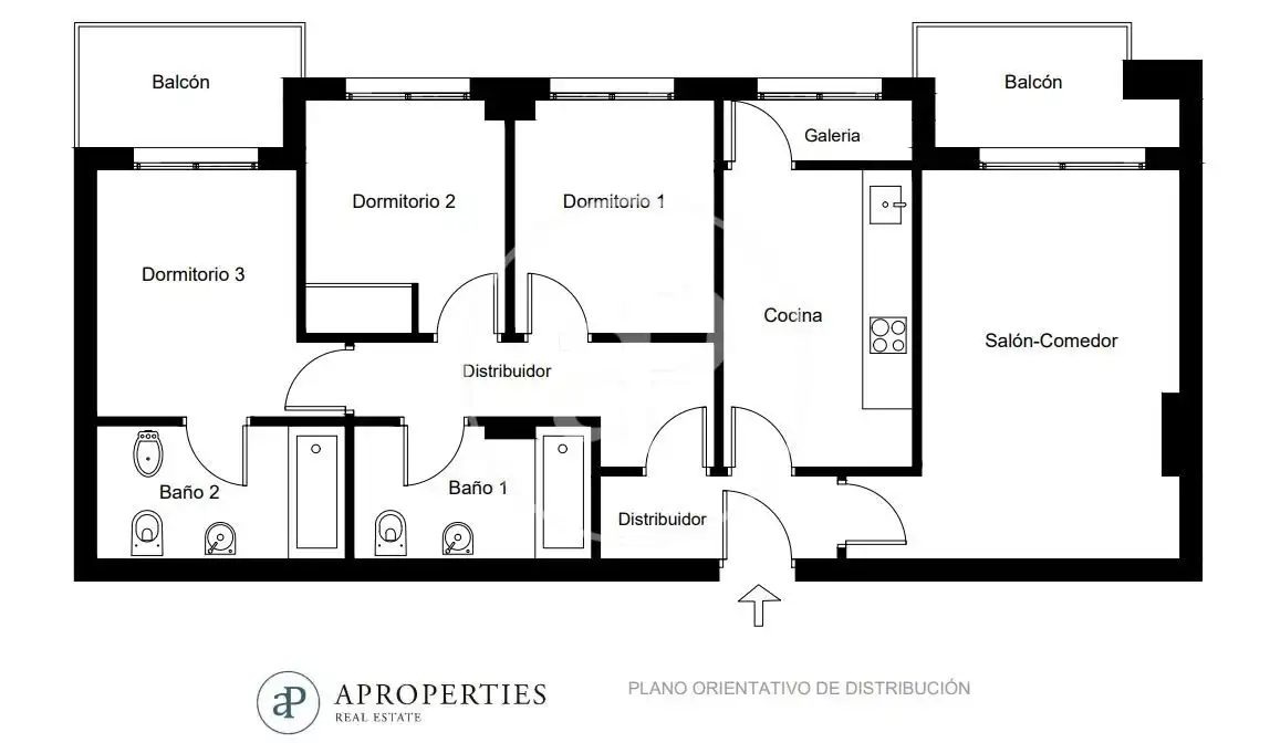 Flat for rent in Av. de les Corts Valencianes, Sant Pau