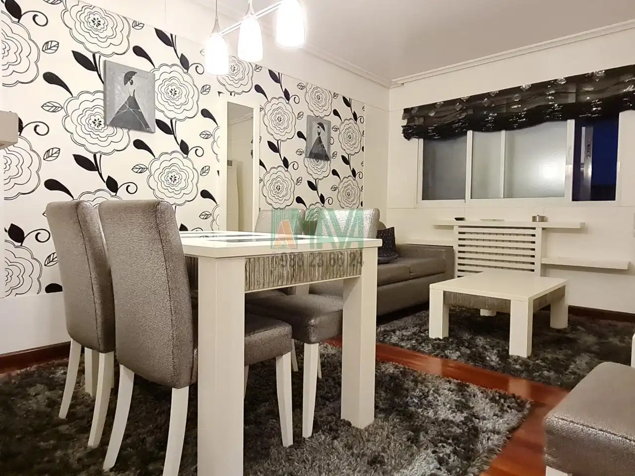 Sala de estar de Apartamento de alquiler en Ourense Capital  con Calefacción y Amueblado