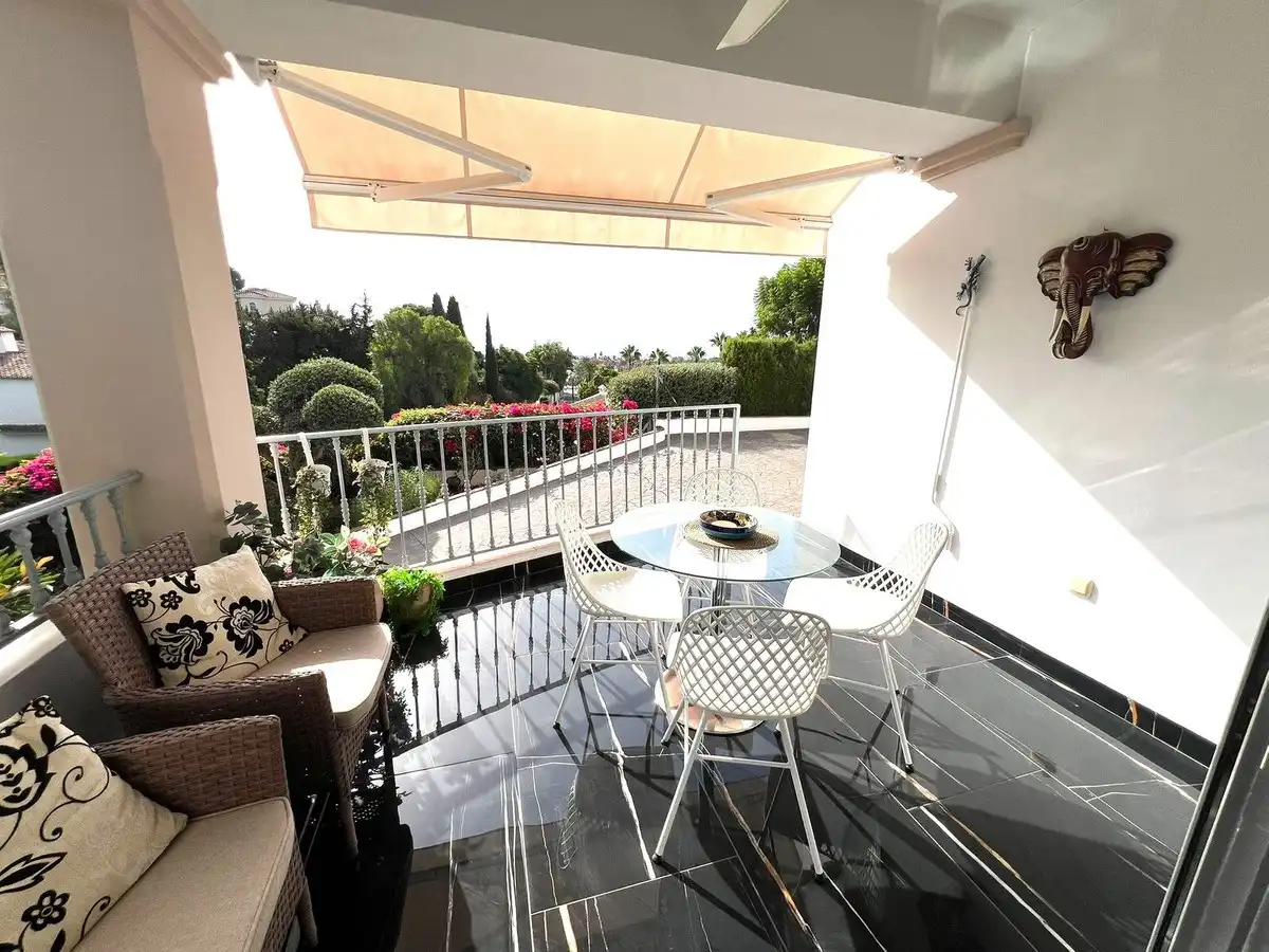 Terrassa de Casa o xalet en venda en Mijas amb Aire condicionat, Calefacció i Jardí privat