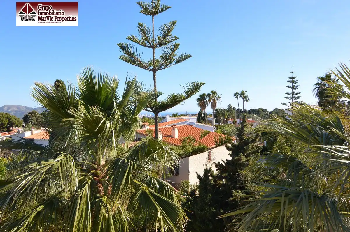 Exterior view of Houses for sale in La Nucia  with Air Conditioner, Swimming Pool and Furnished