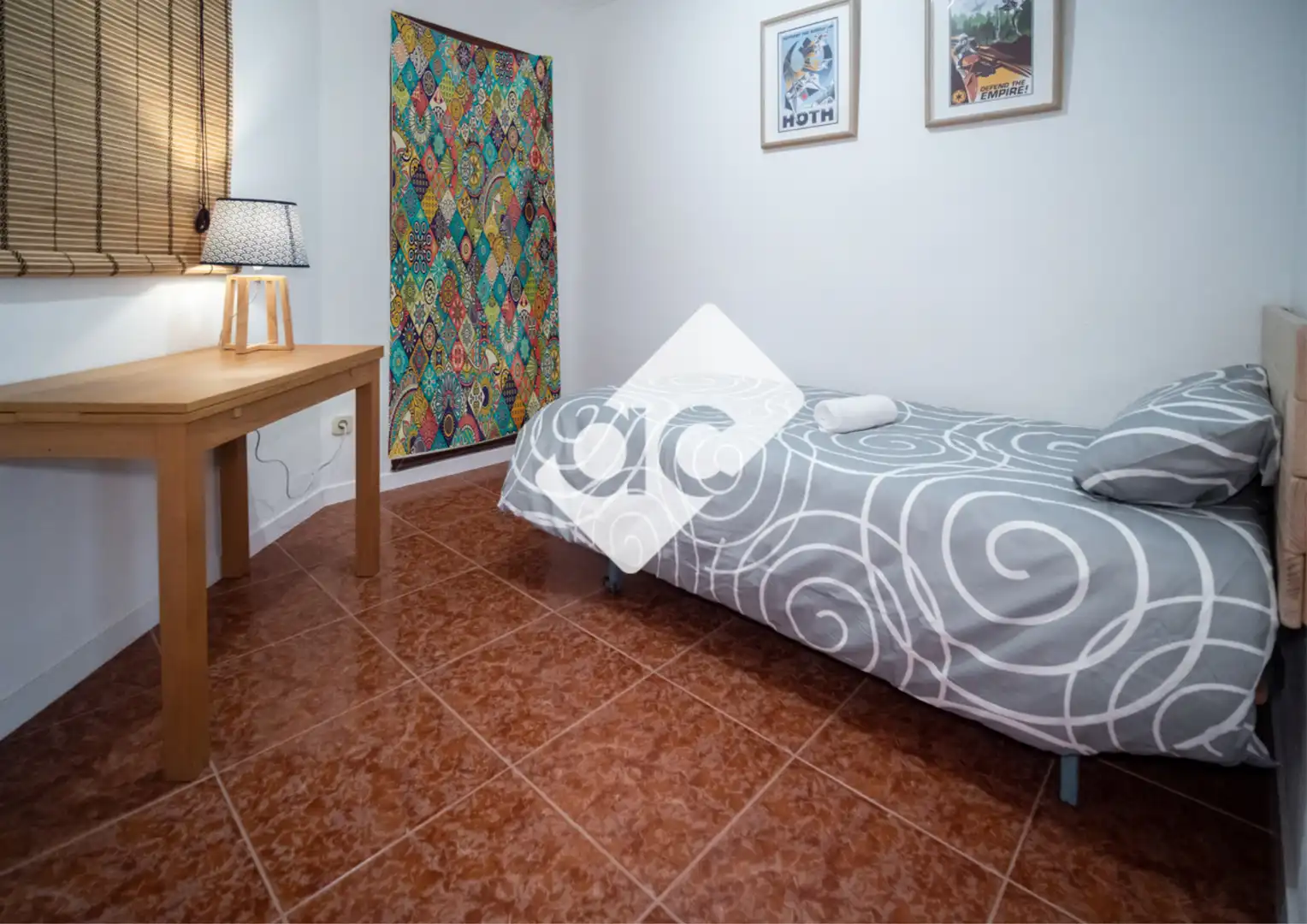 Dormitori de Apartament de lloguer en Valencia amb Aire condicionat, Calefacció i Parquet