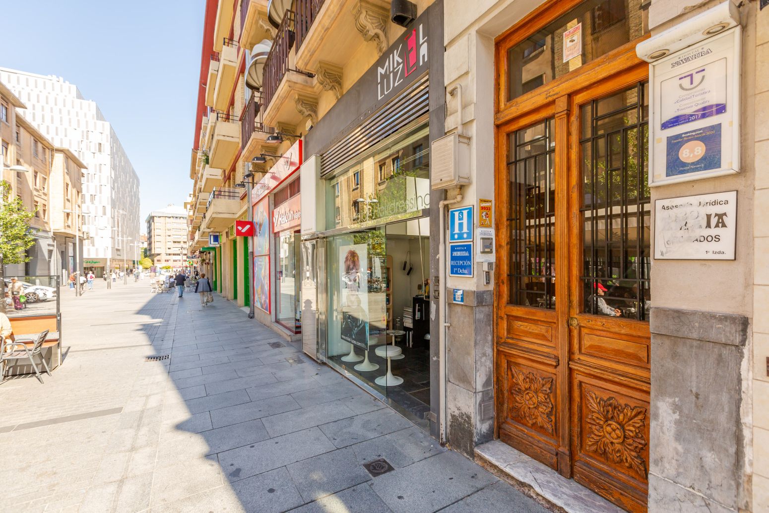 Vista exterior de Pis en venda en  Pamplona / Iruña amb Calefacció, Parquet i Terrassa