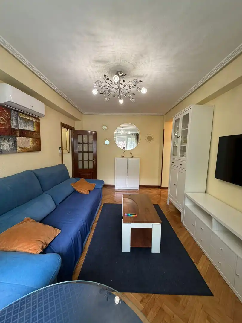 Sala de estar de Piso de alquiler en Madrid con Aire acondicionado, Calefacción y Parquet